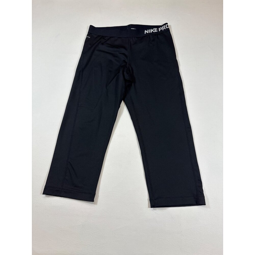 Nike Pro womens Compression Tights Black Size L Dri-FIT Performance (II362)